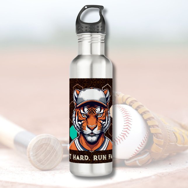 Cooles Tiger-Geschenk für Baseball-Spieler Lover C Edelstahlflasche (Cool Tiger Gift for Baseball Players Lover Coaches)