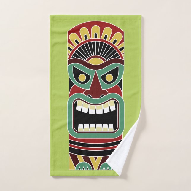 Cooles Tiki Totem Handtuch 3 (Handtuch)