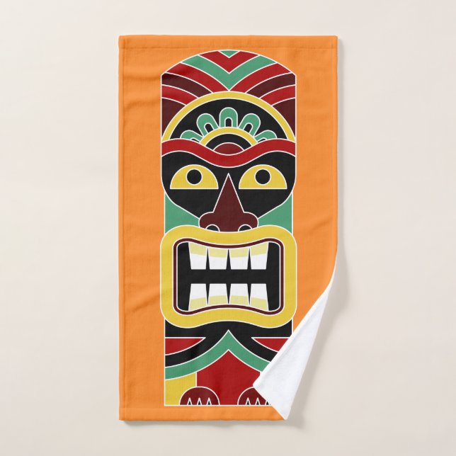 Cooles Tiki Totem Handtuch nach Maß 2 (Handtuch)