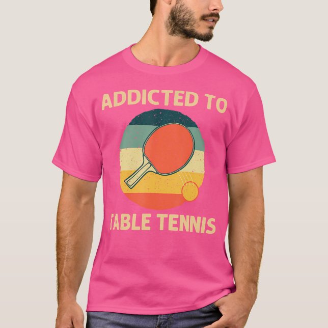 Cooles Tischtennis für Damen Paddel P T-Shirt (Vorderseite)
