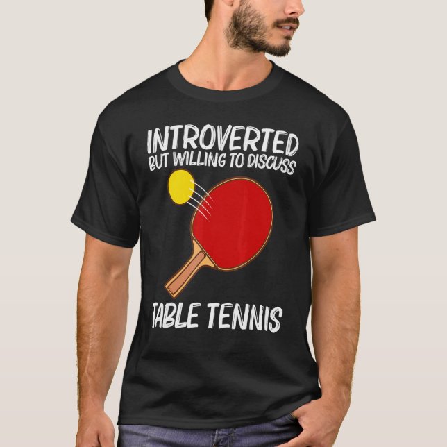 Cooles Tischtennis für Damen Pingpong Pl T-Shirt (Vorderseite)