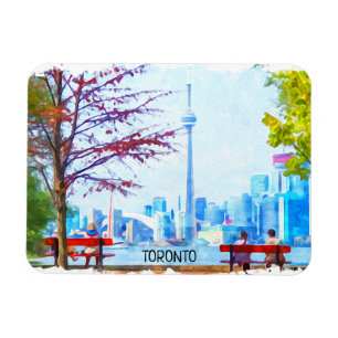Cooles Toronto Ontario Panorama Citycape Magnet