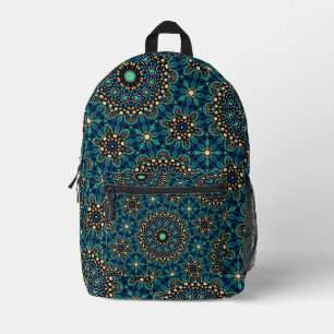Cooles trendy Aquamarines Funky Abstract Design Bedruckter Rucksack