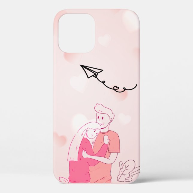 Cooles, trendy Pink Couple Case-Mate iPhone Case (Rückseite)