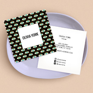 Cooles trendy Third Eye Muster Quadratische Visitenkarte