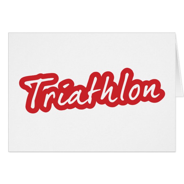 Cooles Triathlon-Design (Vorderseite (Horizontal))
