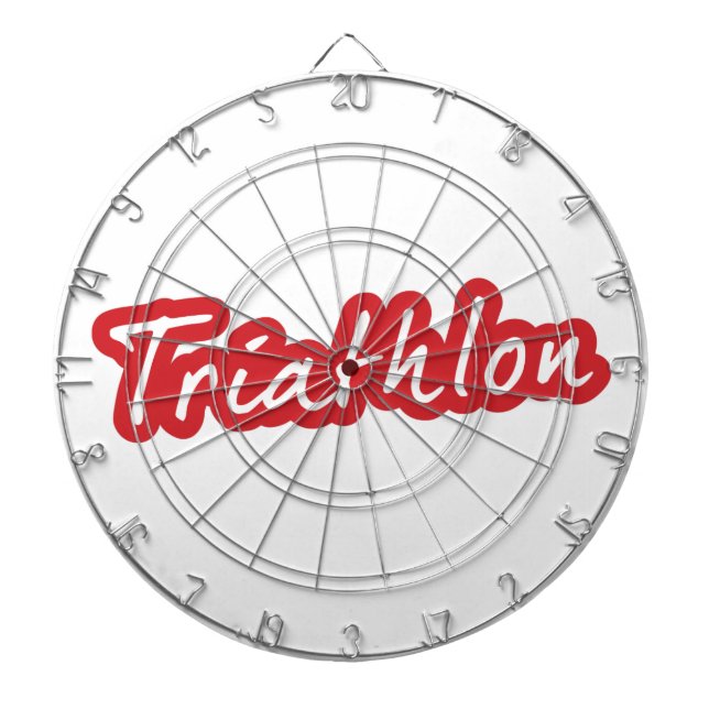 Cooles Triathlon-Design Dartscheibe (vorne)