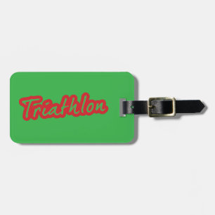 Cooles Triathlon-Design Gepäckanhänger