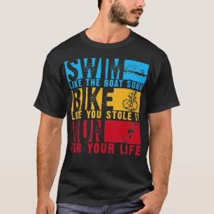 Cooles Triathlon für Damen Bootsfahrrad fahren Tr T-Shirt