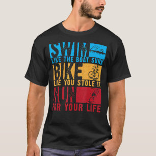 Cooles Triathlon für Damen Bootsfahrrad fahren Tr T-Shirt