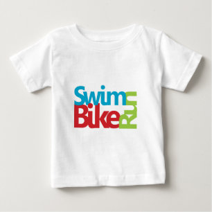 Cooles Triathlon-Logo Baby T-shirt