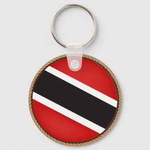 Cooles Trinidad und Tobago Flag-Siegel Schlüsselanhänger
