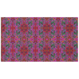 Cooles Trippy-Magenta, Rot- und Grünes Wavy-Muster Tischdecke