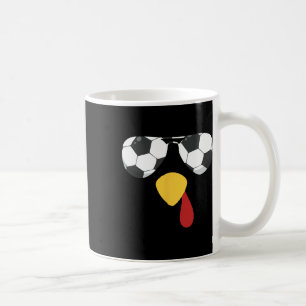 Cooles Truthahn-Gesicht mit Fußball-Sonnenbrille z Kaffeetasse
