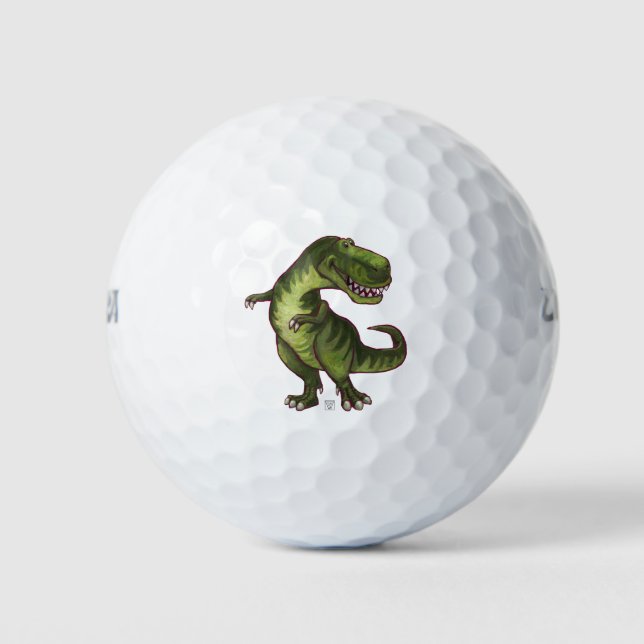 Cooles Tyrannosaurus Rex Golf Balls Golfball (Vorderseite)