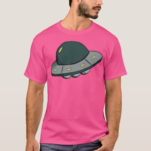 Cooles Ufo-Design T-Shirt (Vorderseite)
