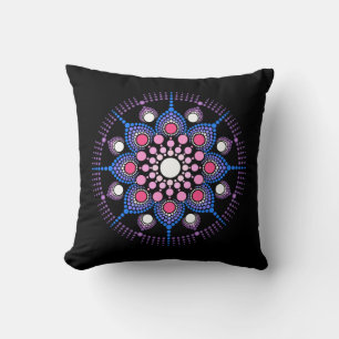 Cooles und buntes Mandala-Muster Kissen