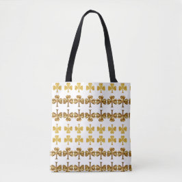 Cooles und elegantes Gold Kleeblatt Muster St Patr