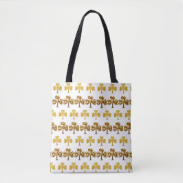 Cooles und elegantes Gold Kleeblatt Muster St Patr
