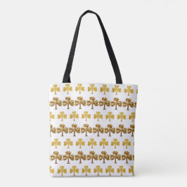 Cooles und elegantes Gold Kleeblatt Muster St Patr