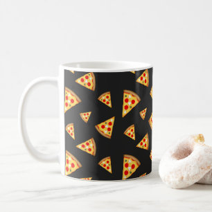 Cooles und lustiges Pizzaschnittmuster Kaffeetasse