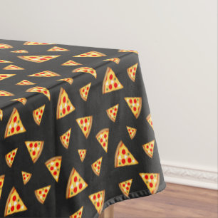 Cooles und lustiges Pizzaschnittmuster Tischdecke