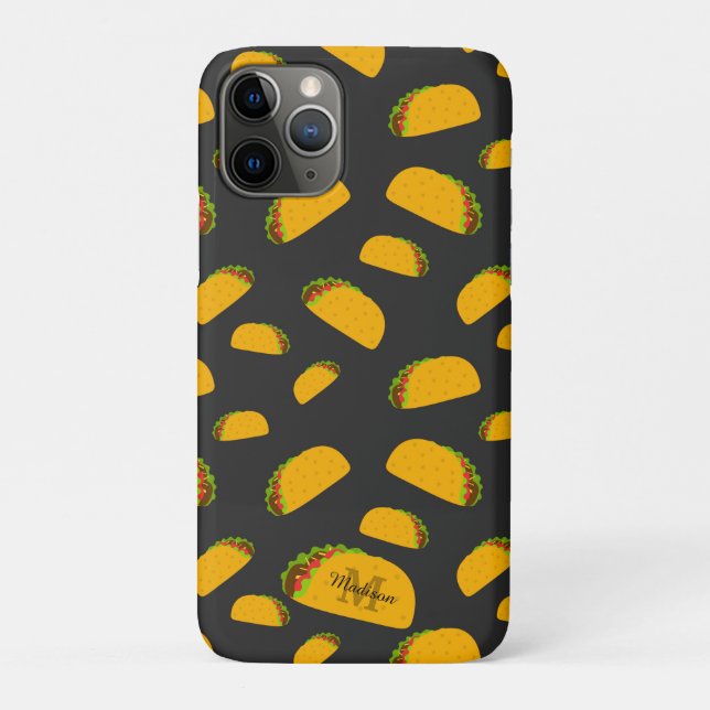 Cooles und lustiges Yummy-Tacom Monogram Case-Mate iPhone Hülle (Rückseite)