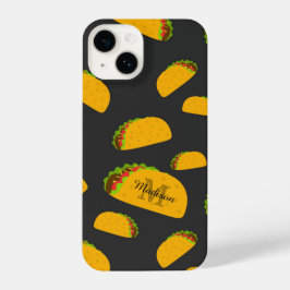 Cooles und lustiges Yummy-Tacom Monogram iPhone 14 Hülle