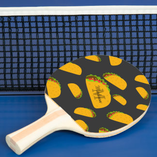 Cooles und lustiges Yummy-Tacom Monogram Tischtennis Schläger
