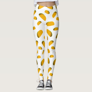 Cooles und lustiges Yummy-Taktik-Muster weiß Leggings