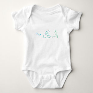 Cooles und originelles Design für Triathleten Baby Strampler