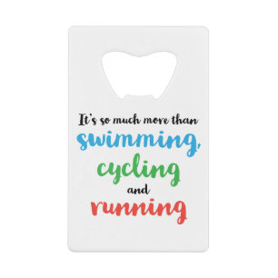 Cooles und originelles Design für Triathleten Geldbeutel Flaschenöffner