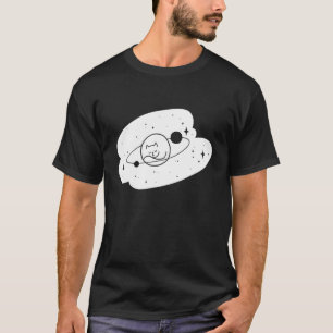 Cooles Universe Space Cat Illustration Graphic Des T-Shirt