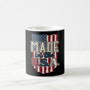 Cooles US-Flaggendesign made in USA Kaffeetasse