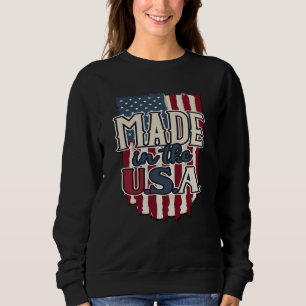 Cooles US-Flaggendesign made in USA Sweatshirt