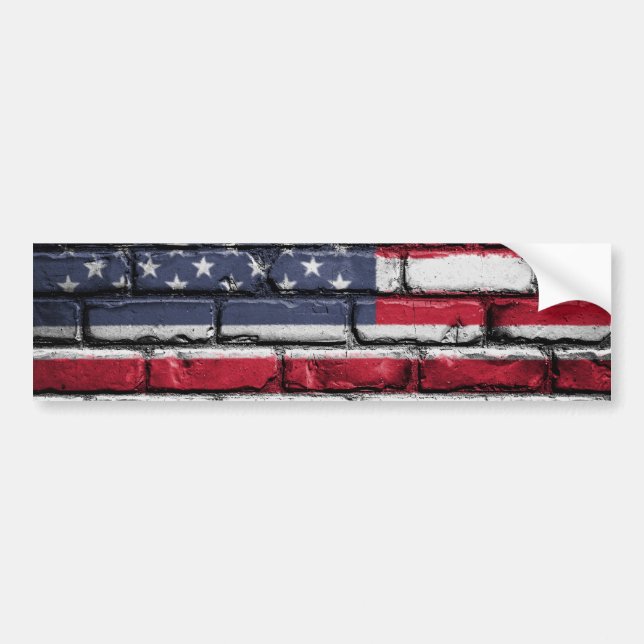 Cooles USA-Flag-Design Autoaufkleber (Vorne)