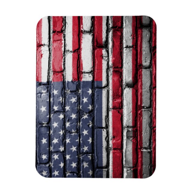 Cooles USA-Flag-Design Magnet (Vertikal)