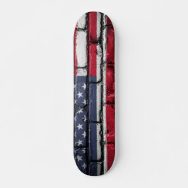 Cooles USA-Flag-Design Skateboard