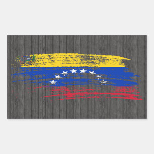 Cooles venezolanisches Flaggendesign Rechteckiger Aufkleber