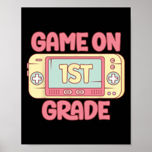 Cooles Videospiel der 1. Klasse CK to School Kid Poster