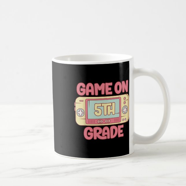 Cooles Videospiel der 5. Klasse Ck to School Kid Kaffeetasse (Rechts)