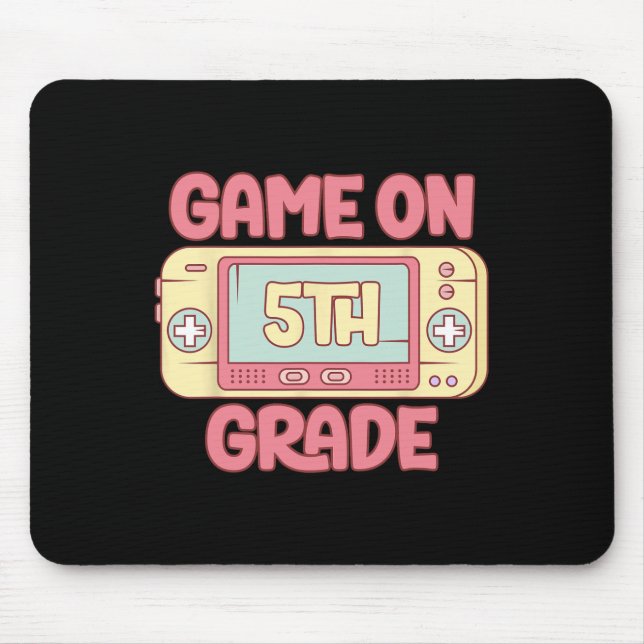Cooles Videospiel der 5. Klasse Ck to School Kid Mousepad (Vorne)