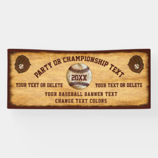Cooles Vintage-Baseball-Banner Ihr Text Farben Banner