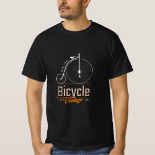 Cooles Vintage-Fahrrad 40er für ihn schwarzes T-Sh T-Shirt