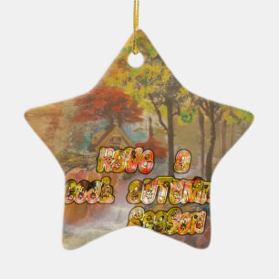Cooles Vintage Hakuna Matata Hab eine tolle Herbst Keramik Ornament