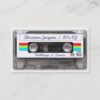 Cooles Vintages 80er-Retro-Musikband lustig Visitenkarte