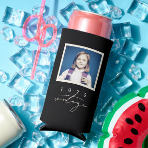 Cooles Vintages Birthday Party Script-Foto Selters Dosenkühler