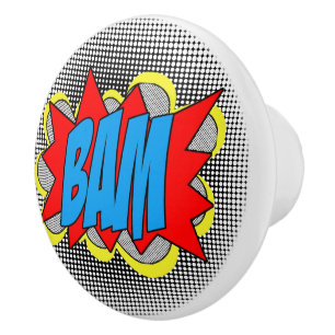 Cooles Vintages Comic Buch Pop Art Style BAM! Keramikknauf