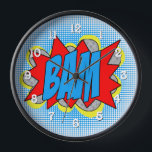 Cooles Vintages Comic Buch Pop Art Style BAM! Wanduhr<br><div class="desc">Mit dieser Coolen Vintagen Comic Book Pop Art BAM! Wanduhr fügen Sie Ihrem Platz einen Retro-Flair hinzu. Die Uhr besticht durch ein lebendiges, Comic inspiriert Design und eignet sich sowohl für Trendsetter als auch für Kunstliebhaber. Die kühnen Farben und das skurrile Motiv machen ihn zu einem herausragenden Stück für jedes...</div>