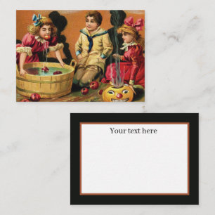 cooles Vintages Halloween-Party  Mitteilungskarte